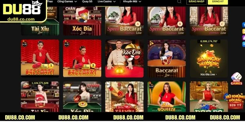 Tổng quan về sảnh game nổ hũ DU88